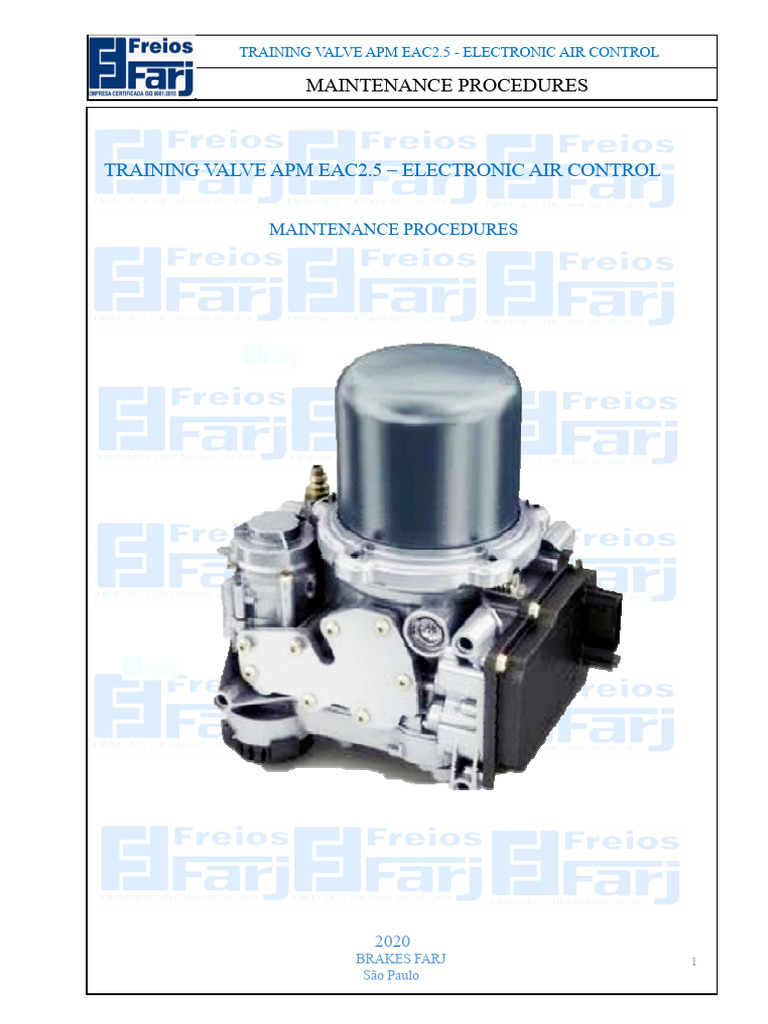 APM EAC2.5 Valve Maintenance Guide | PDF | Tap (Valve) | Pressure ...