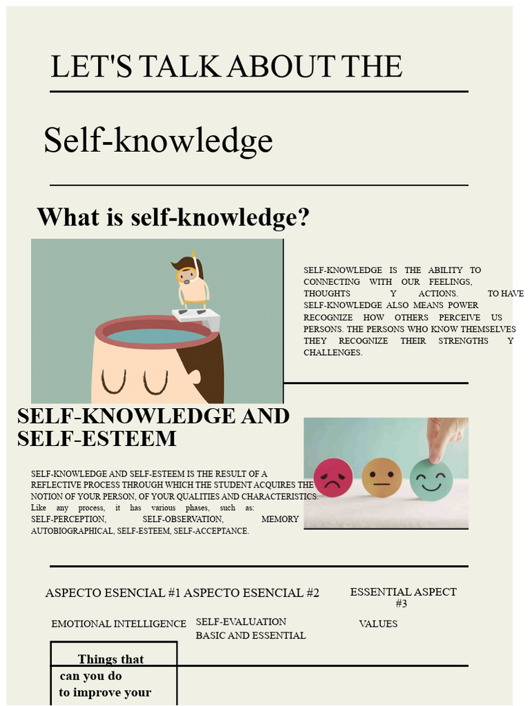 Enhancing Self-Knowledge and Self-Esteem | PDF