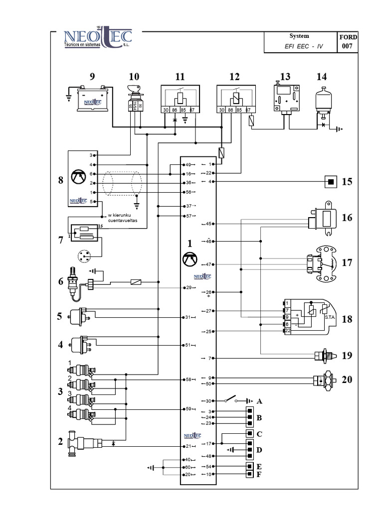 Efi Eec-Iv - Ford | PDF