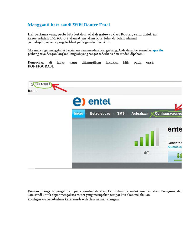 Mengganti Kunci WiFi Router | PDF