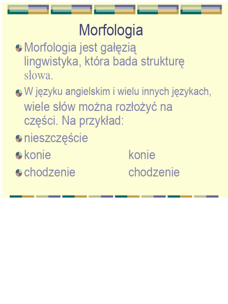Podstawy Morfologii | PDF