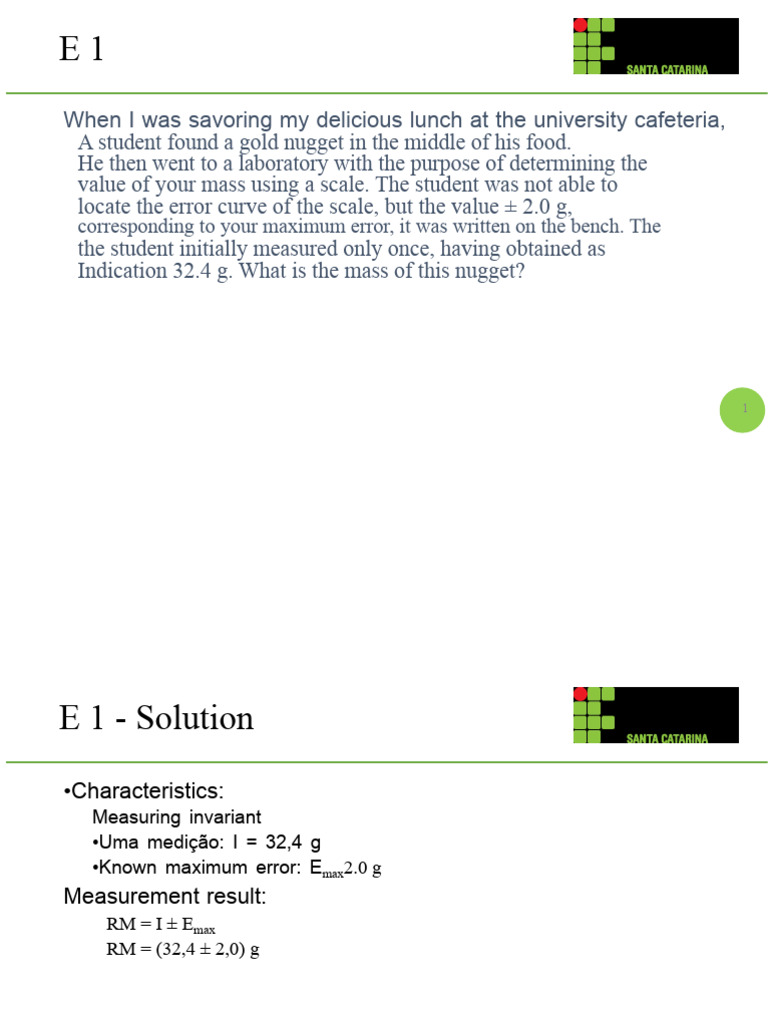 Measurement Uncertainty in Physics Problems | PDF | Measurement ...
