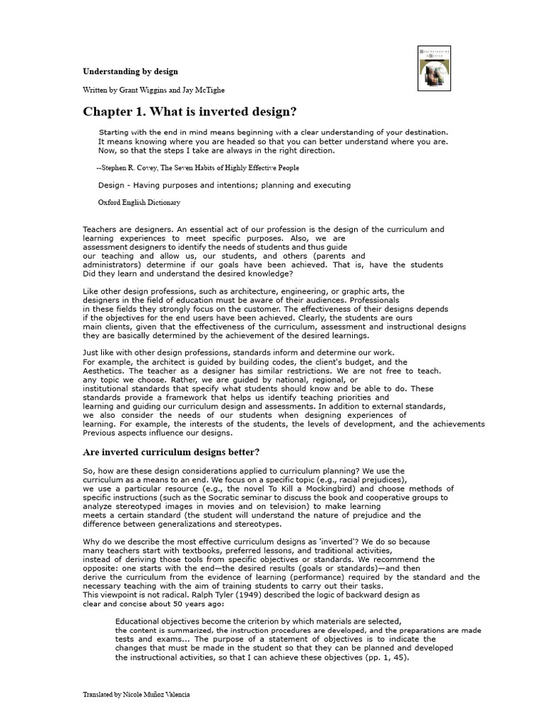 Inverted Curriculum Design Explained | PDF | Curriculum | Educational ...