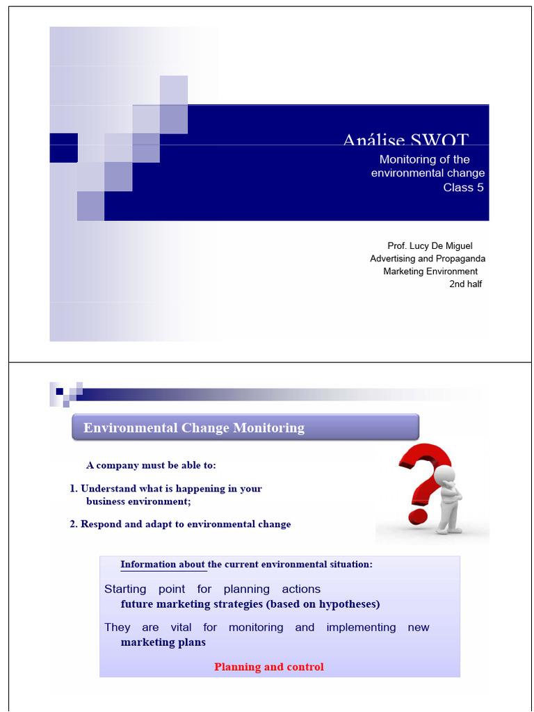 SWOT Analysis for Environmental Change | PDF | Swot Analysis | Business