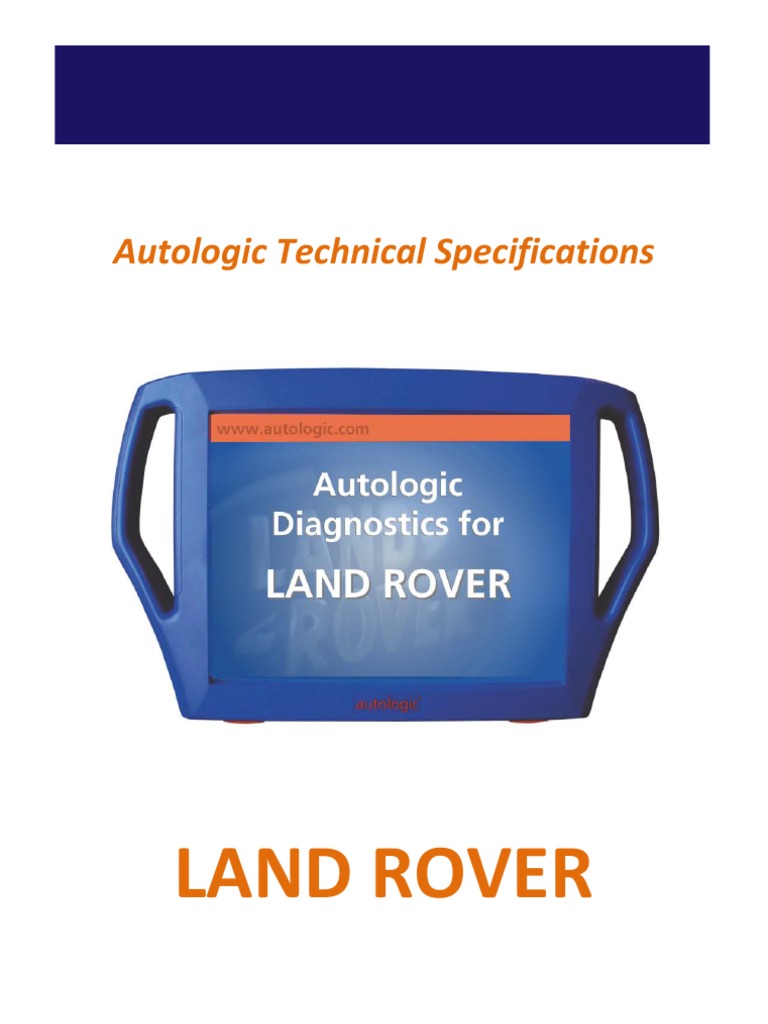 Autologic Land Rover Diagnostic Specs | PDF | Anti Lock Braking System ...