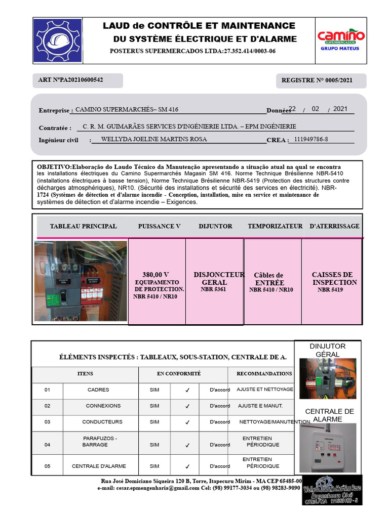 rapport-de-maintenance-lectrique-et-alarme-pdf-arbitrage-loi-commune