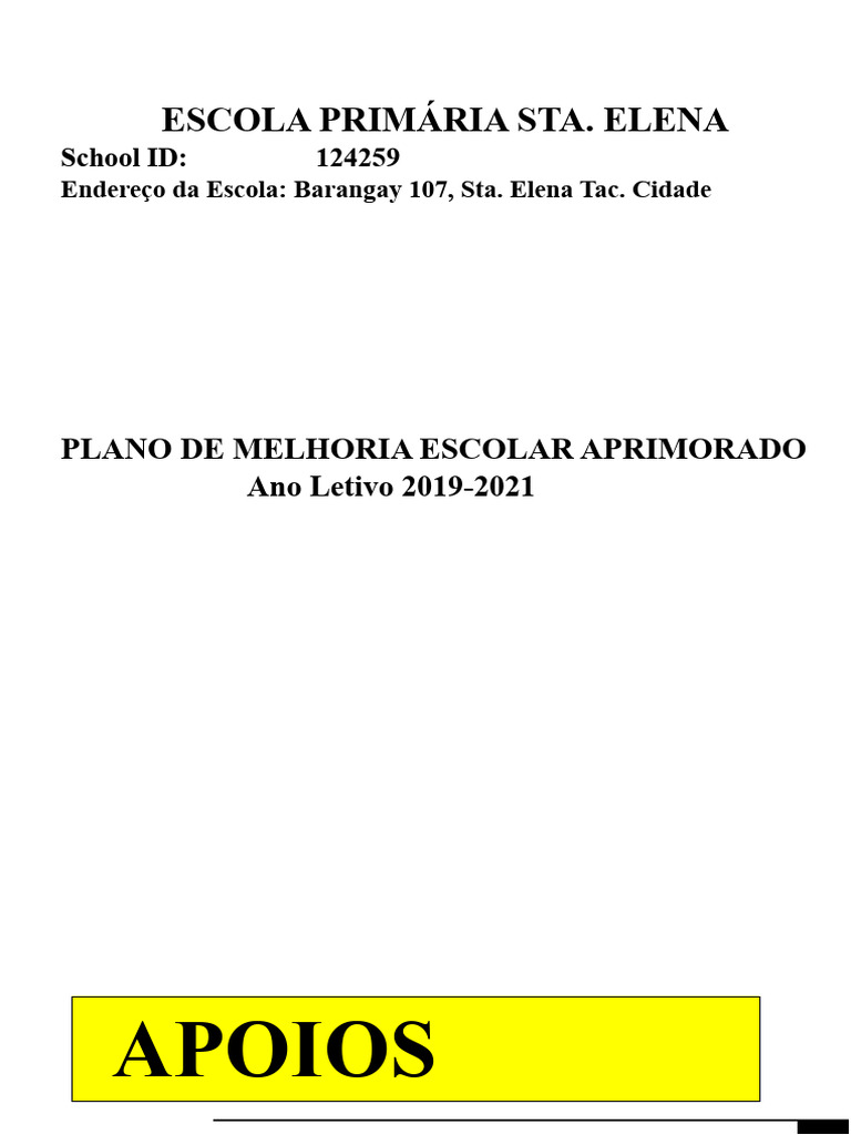 SIP-Design-Template NOVA E CAPA DE SIP.docx | PDF | Escolas | Cidade