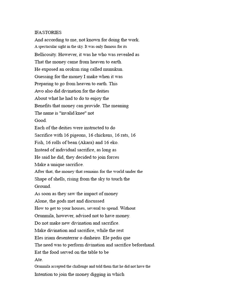 Ifa Tales | PDF