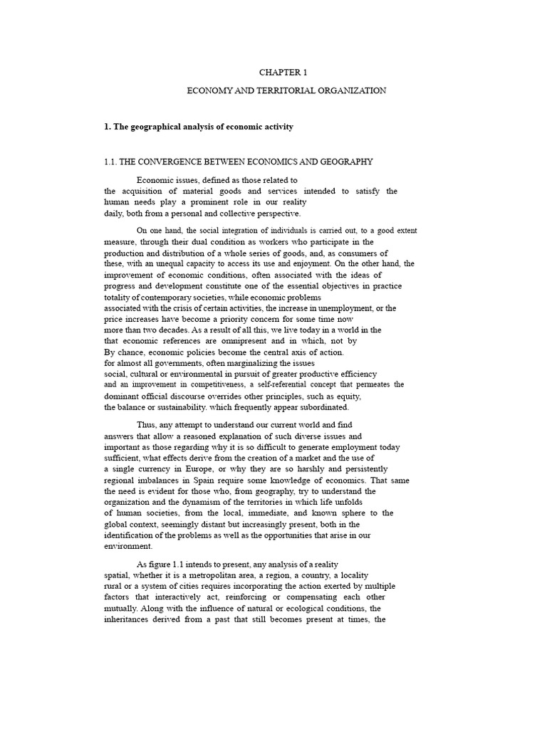 Economic Geography and Spatial Dynamics | PDF | Geography | Theory