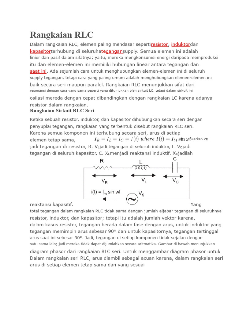 Panduan Lengkap Rangkaian RLC | PDF