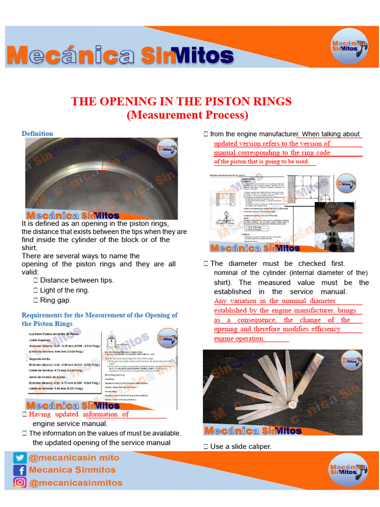 Piston Ring Opening Measurement Guide | PDF | Motor Vehicle | Vehicles