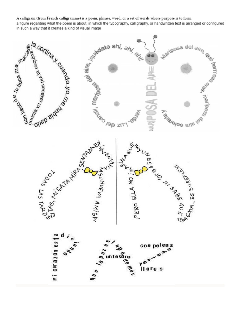 Creating Calligrams: A Visual Poetry Guide | PDF