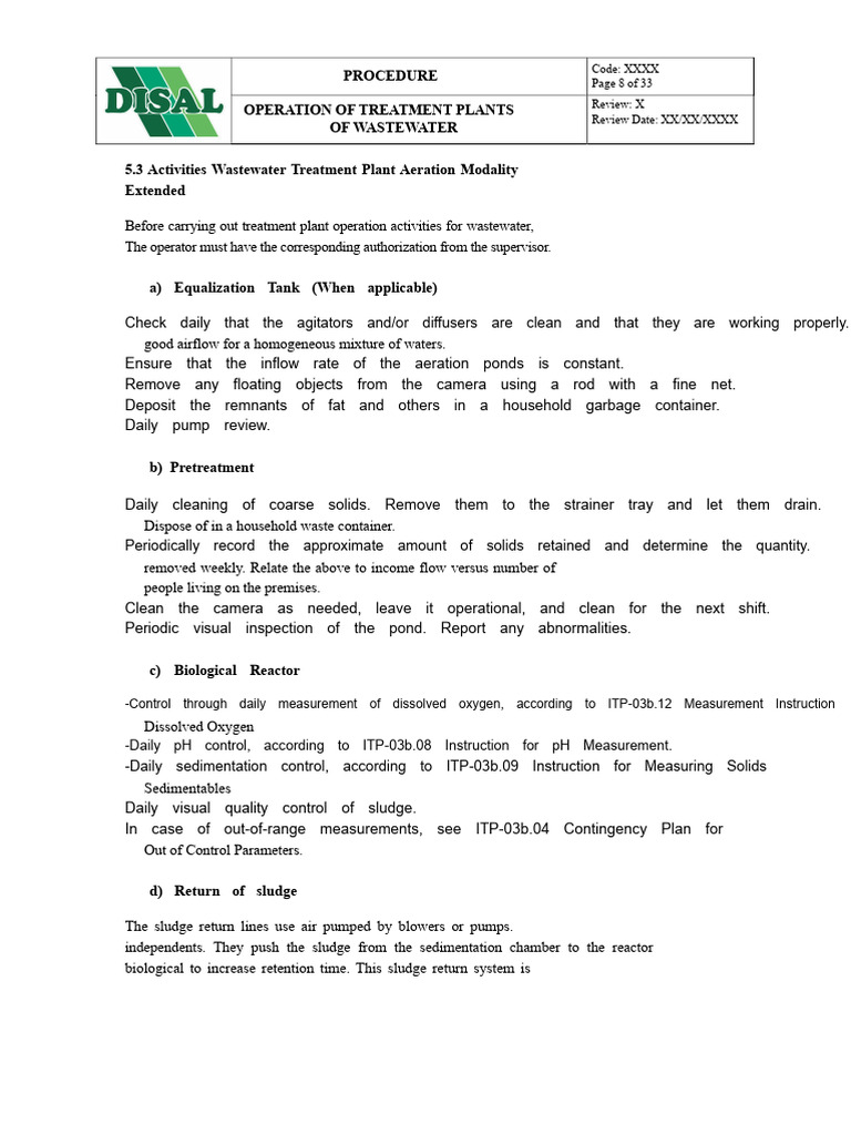 Wastewater Treatment Plant Operations Guide | PDF | Sewage Treatment ...