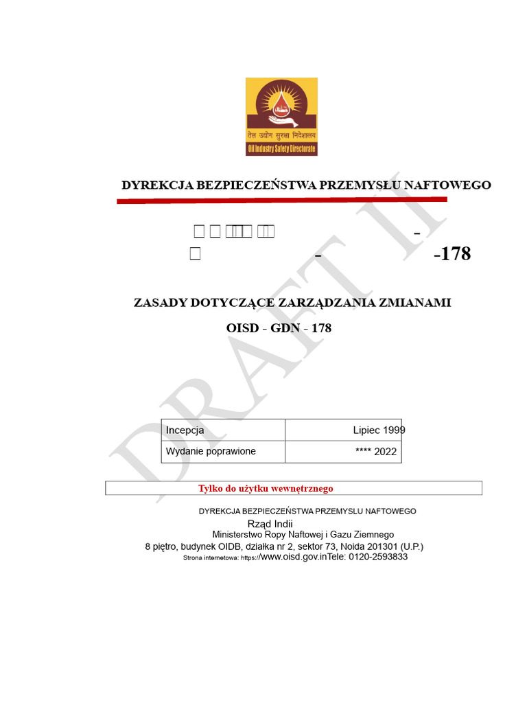 Oisd GDN 178 | PDF