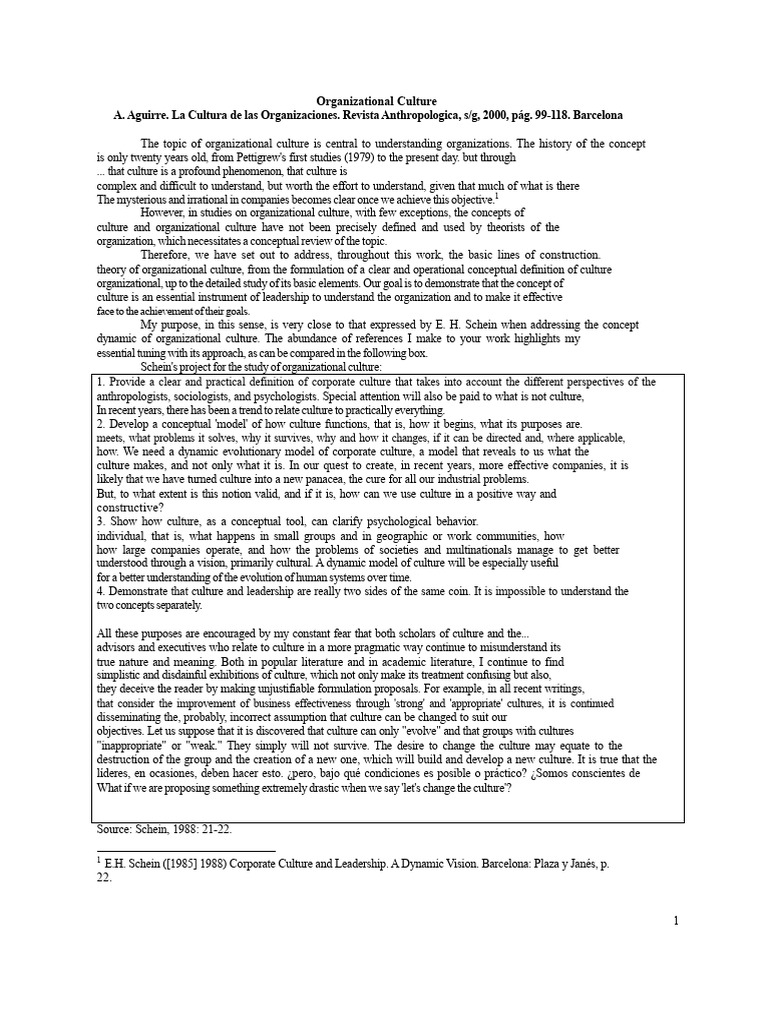 Understanding Organizational Culture | PDF | Experience ...