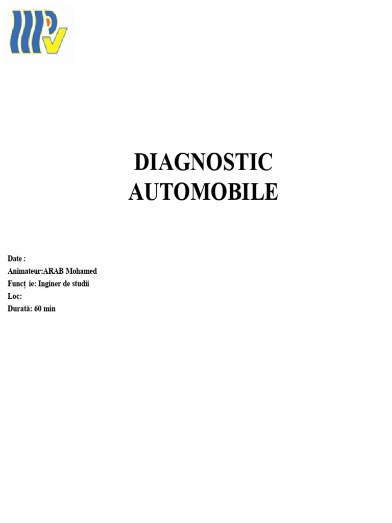Diagnostic Auto | PDF
