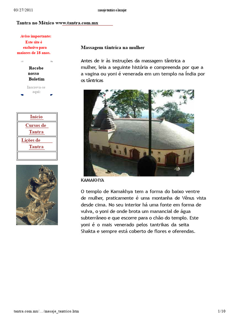 Massagem Tântrica para Mulheres: Guia Prático | PDF | Tantra | Clitóris