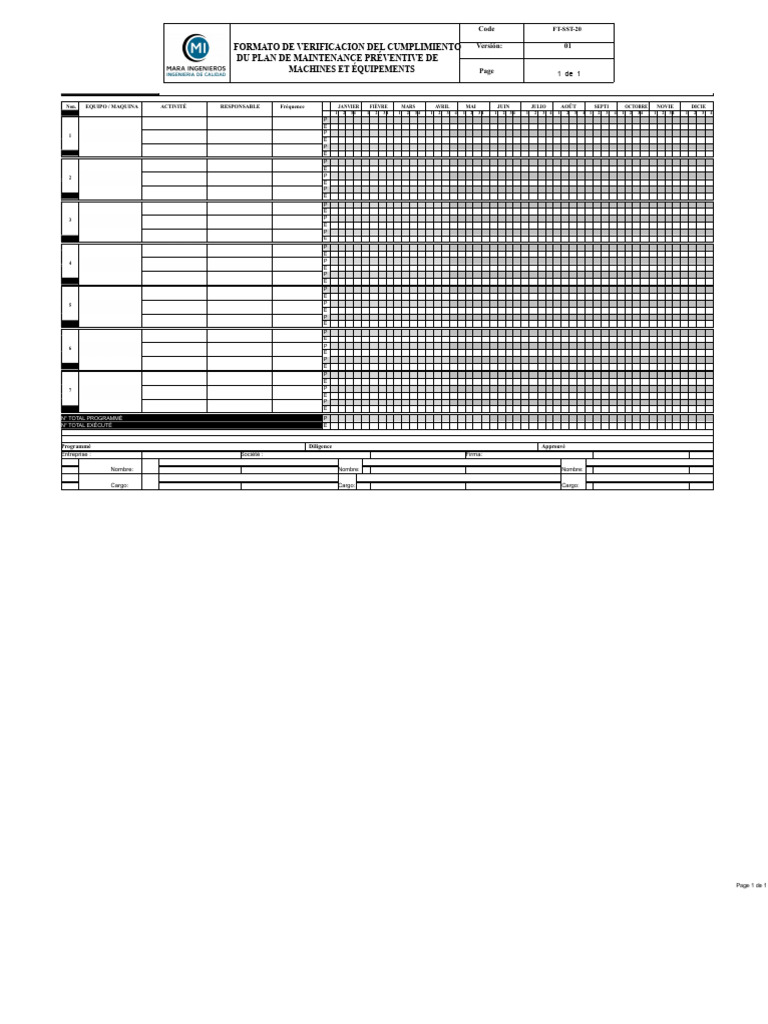 FT-SST-20 - Format de Vérification de La Conformité Du Plan de ...