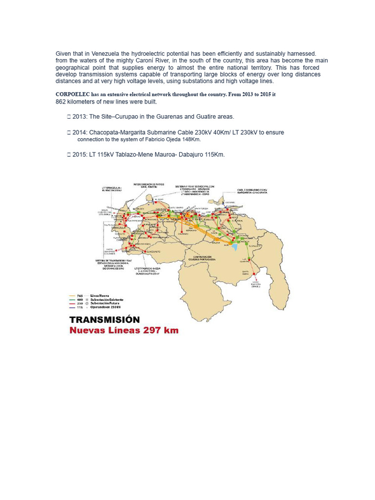 Venezuela's Electrical Transmission System | PDF | Electric Power ...