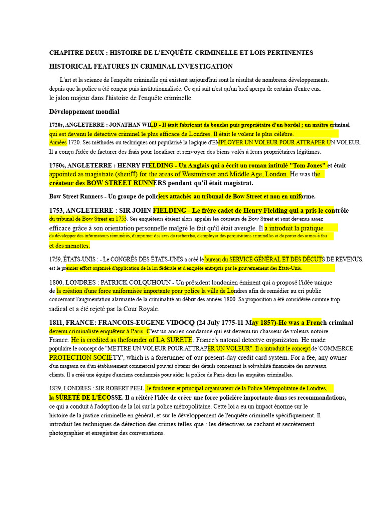 Histoire de l'enquête criminelle | PDF | Crimes | Crime et violence