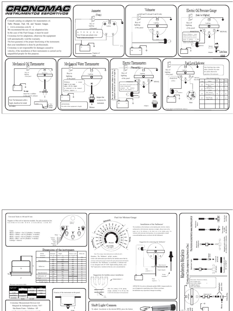 Automotive Measurement Instruments Guide | PDF | Pressure Measurement