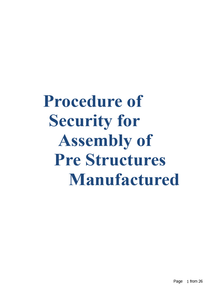 Safety Procedures for Prefab Assembly | PDF | Crane (Machine ...