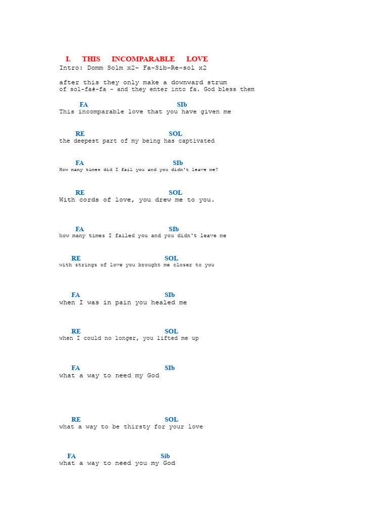 This Unmatched Love | PDF