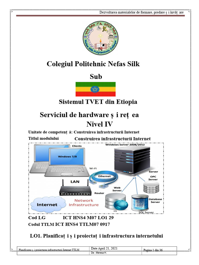 LO1-Planificați Și Proiectați Infrastructura Internetului Actualizată | PDF