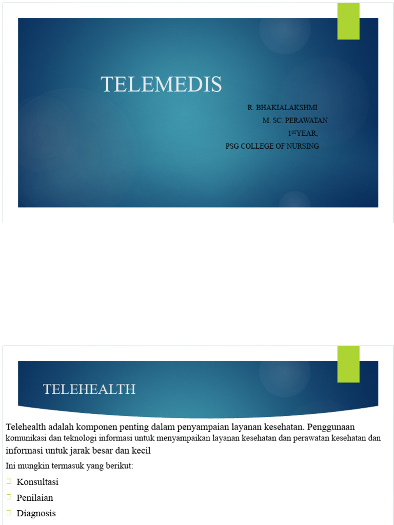 Manfaat dan Tantangan Telemedicine | PDF