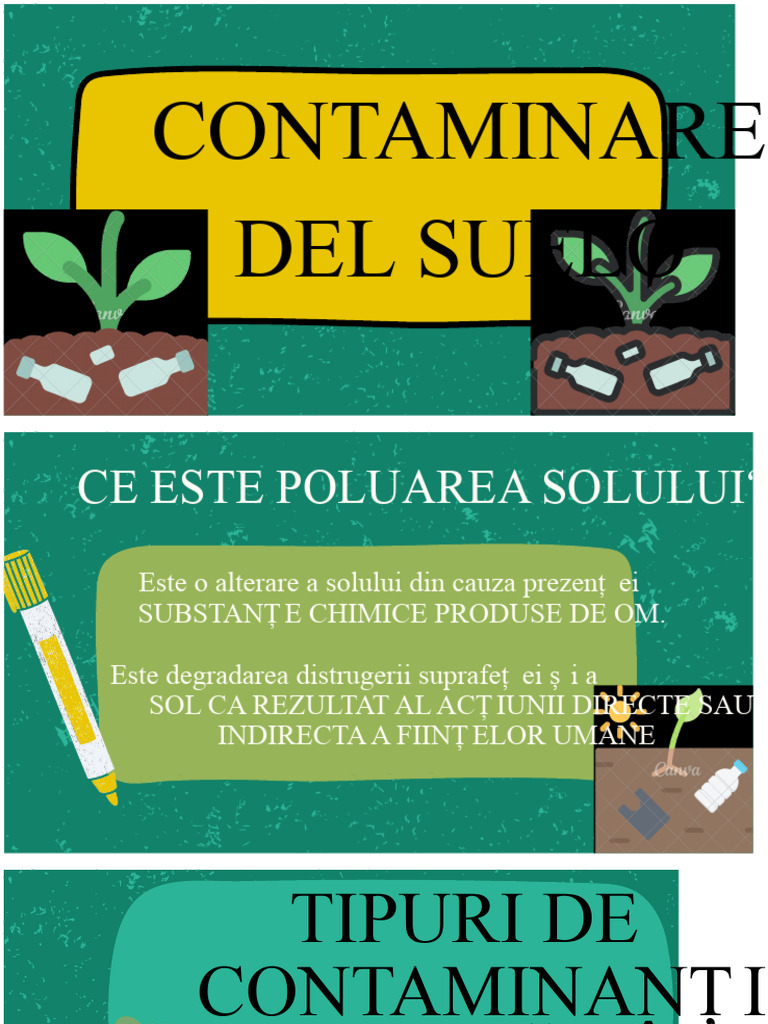 Contaminarea Solului | PDF