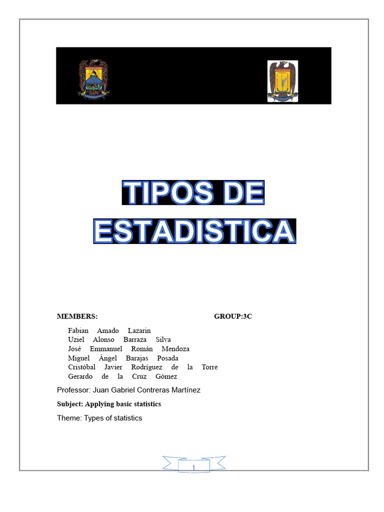 TYPES OF STATISTICS | PDF | Statistics | Mathematical Statistics