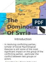 The Dominoes of Syria in Arab Spring: Conflict Managem Ent and Resolutio N