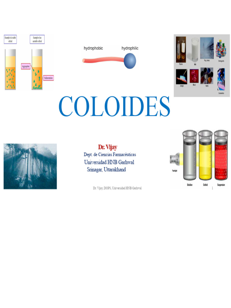 Aplicaciones de Los Coloides | PDF | Coloide | Medicamentos con receta
