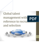Global Talent Management With Reference To Recruitment and