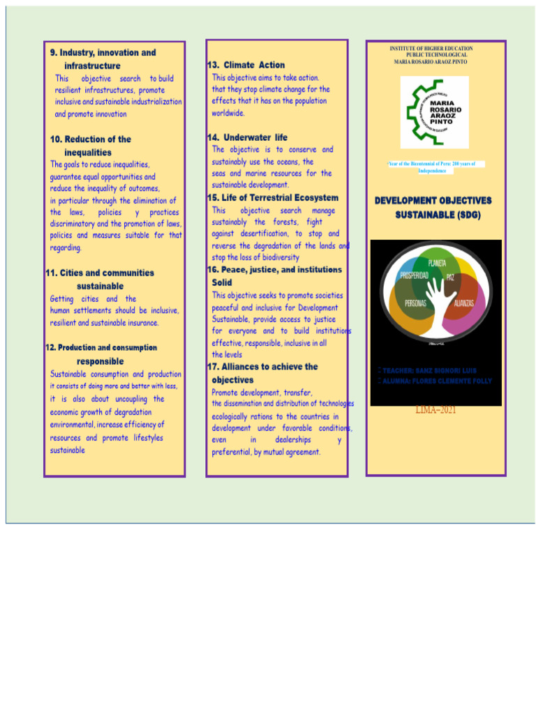 The 17 SDGs of the UN | PDF | Sustainability | Poverty