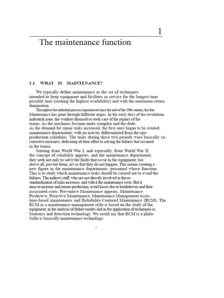 BOOK Organization and Comprehensive Maintenance Management | PDF ...
