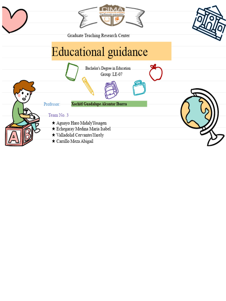 Guidance Model Through Advisories TEAM 3 | PDF | Knowledge | School ...