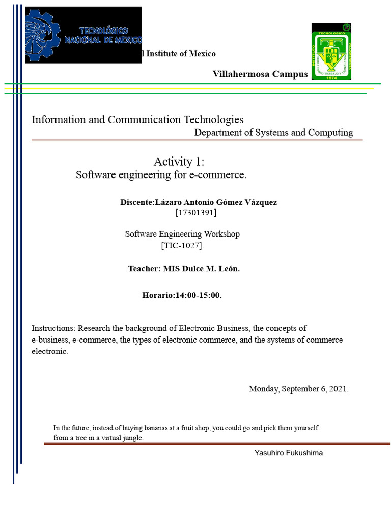 E-Commerce Software Engineering Overview | PDF | E Commerce | Online ...