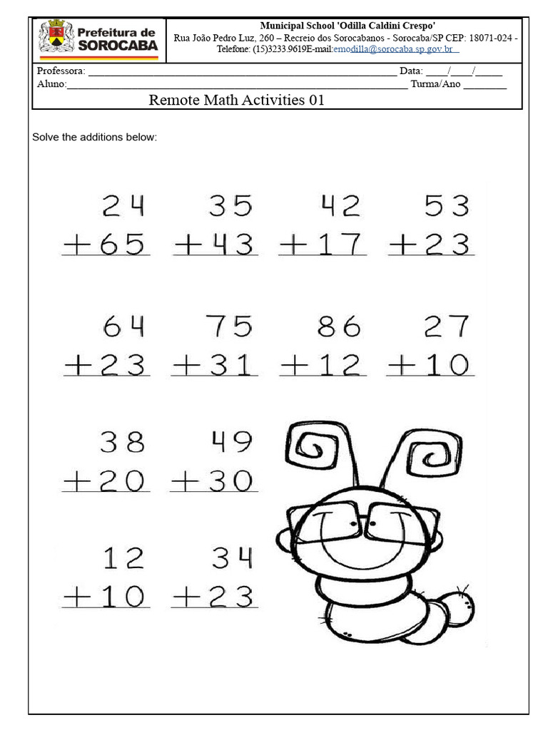 Remote Math Activities for Students | PDF | Mathematics