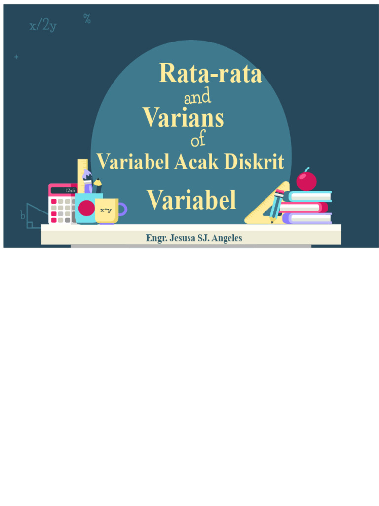 Rata-rata dan Varians Variabel Acak Diskrit | PDF
