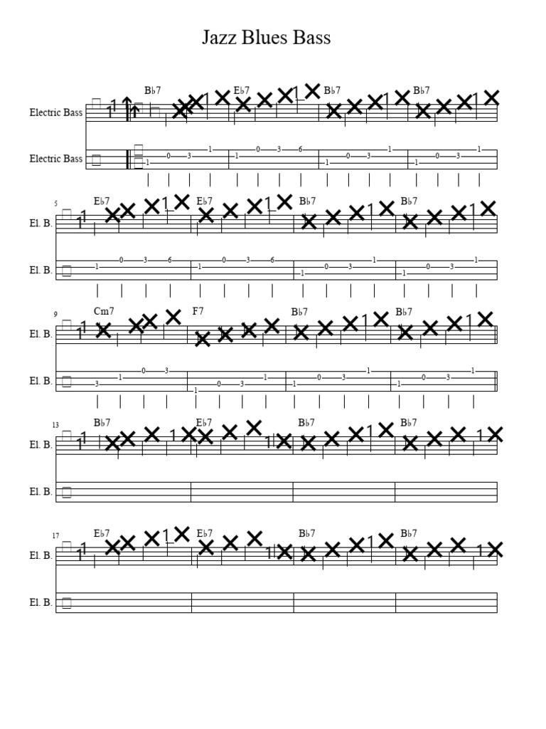 Jazz Blues Bass Techniques Guide | PDF | Musical Compositions ...