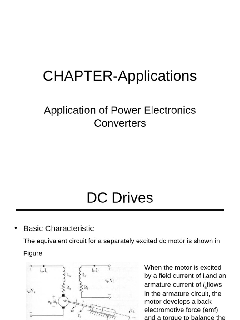 Power Electronics Applications in Drives | PDF | Electric Motor | High ...