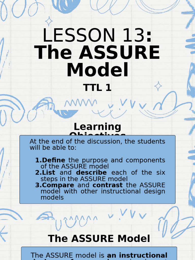 Understanding the ASSURE Model Steps | PDF | Learning | Learning Styles