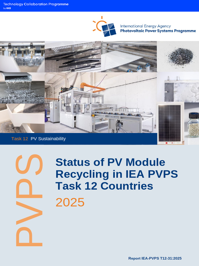 IEA PVPS T12 31 2025 REPORT Status Module Recycling | PDF ...