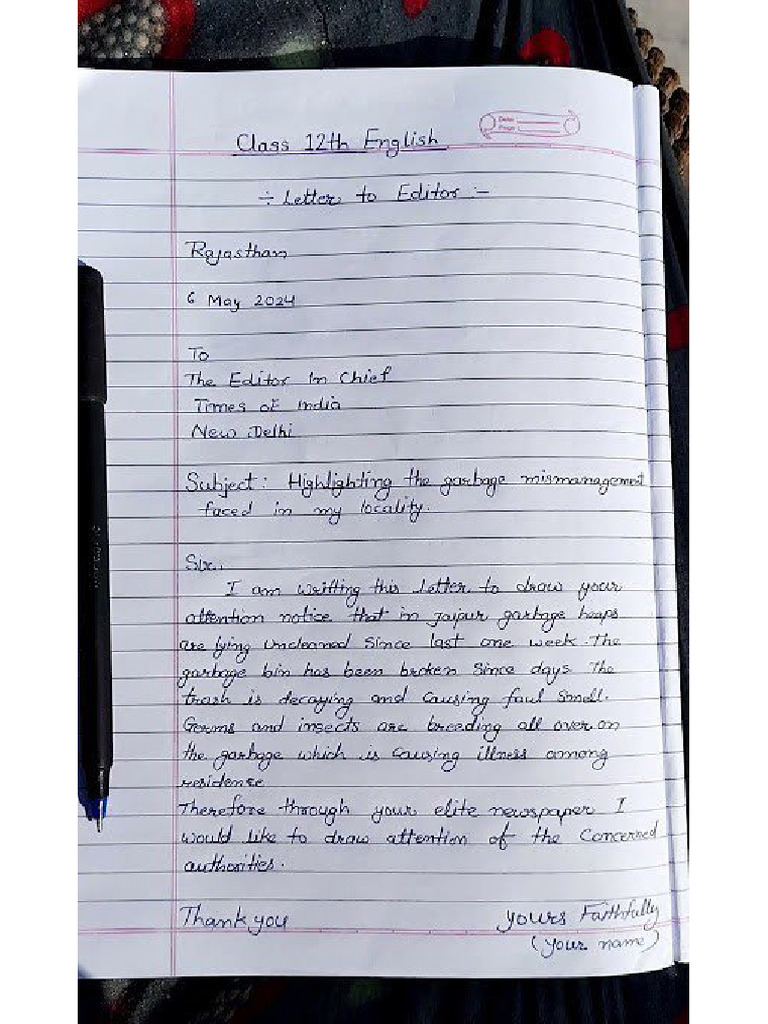 Letter Format CBSE | PDF