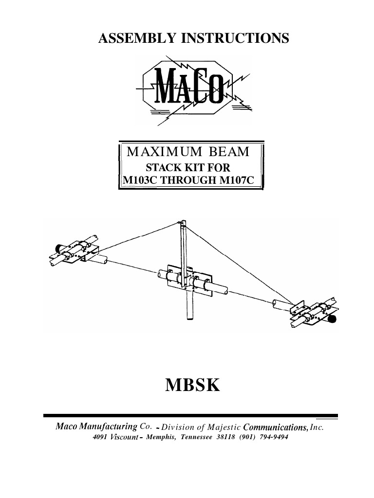 Assembly Instructions: Stack Kit For Iim'03C Through M107C | PDF ...