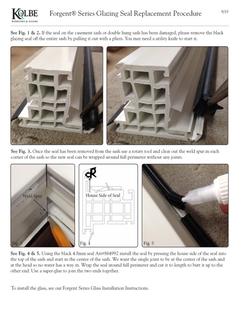 ForgentCrank-OutCasement-Forgent Glazing Seal Replacement Sept'19 | PDF