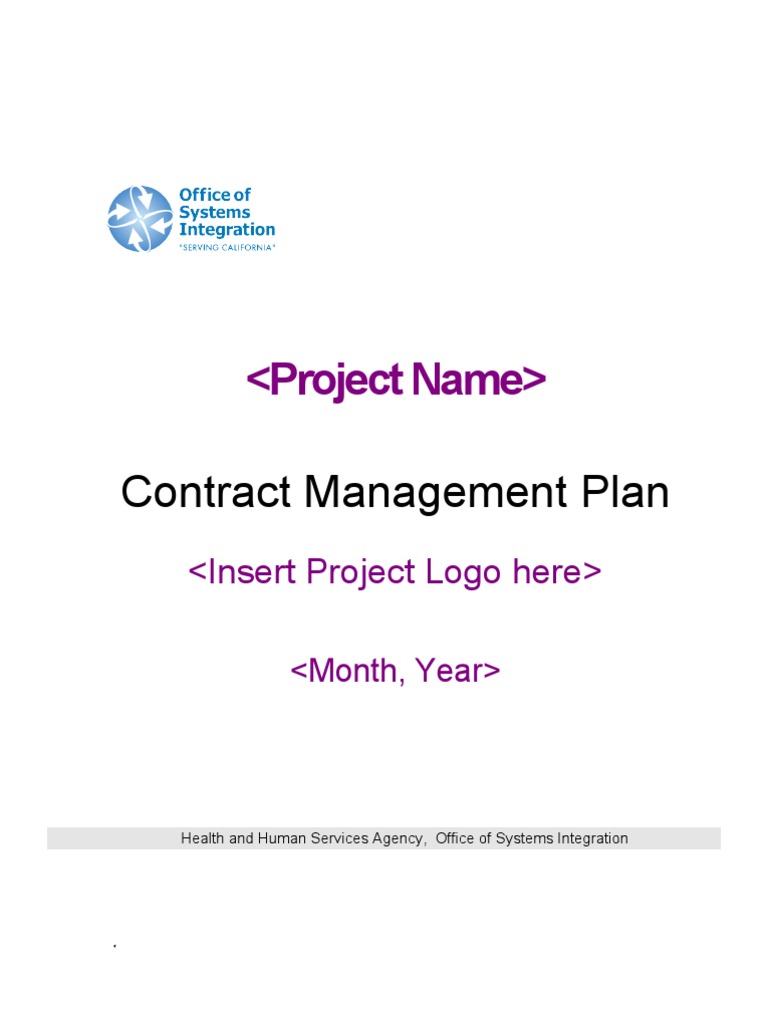 Contract Management Plan Overview | PDF | General Contractor | Business