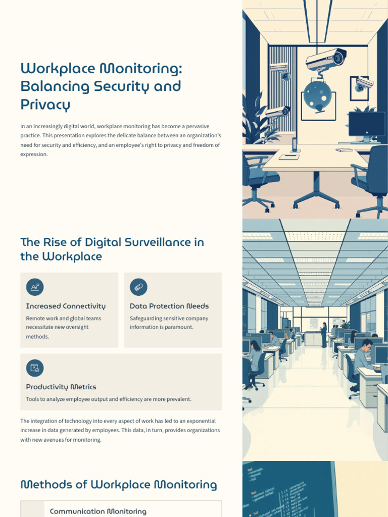 Workplace Monitoring: Security vs. Privacy | PDF | Surveillance ...