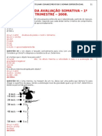 GABARITO Avaliação Somativa 1º trimestre